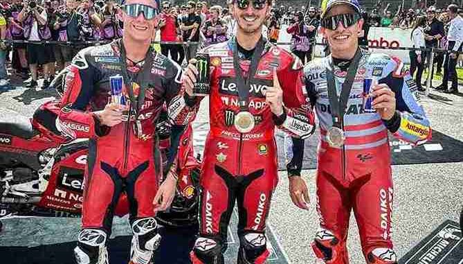 Podium Sprint Race MotoGP Italia 2024